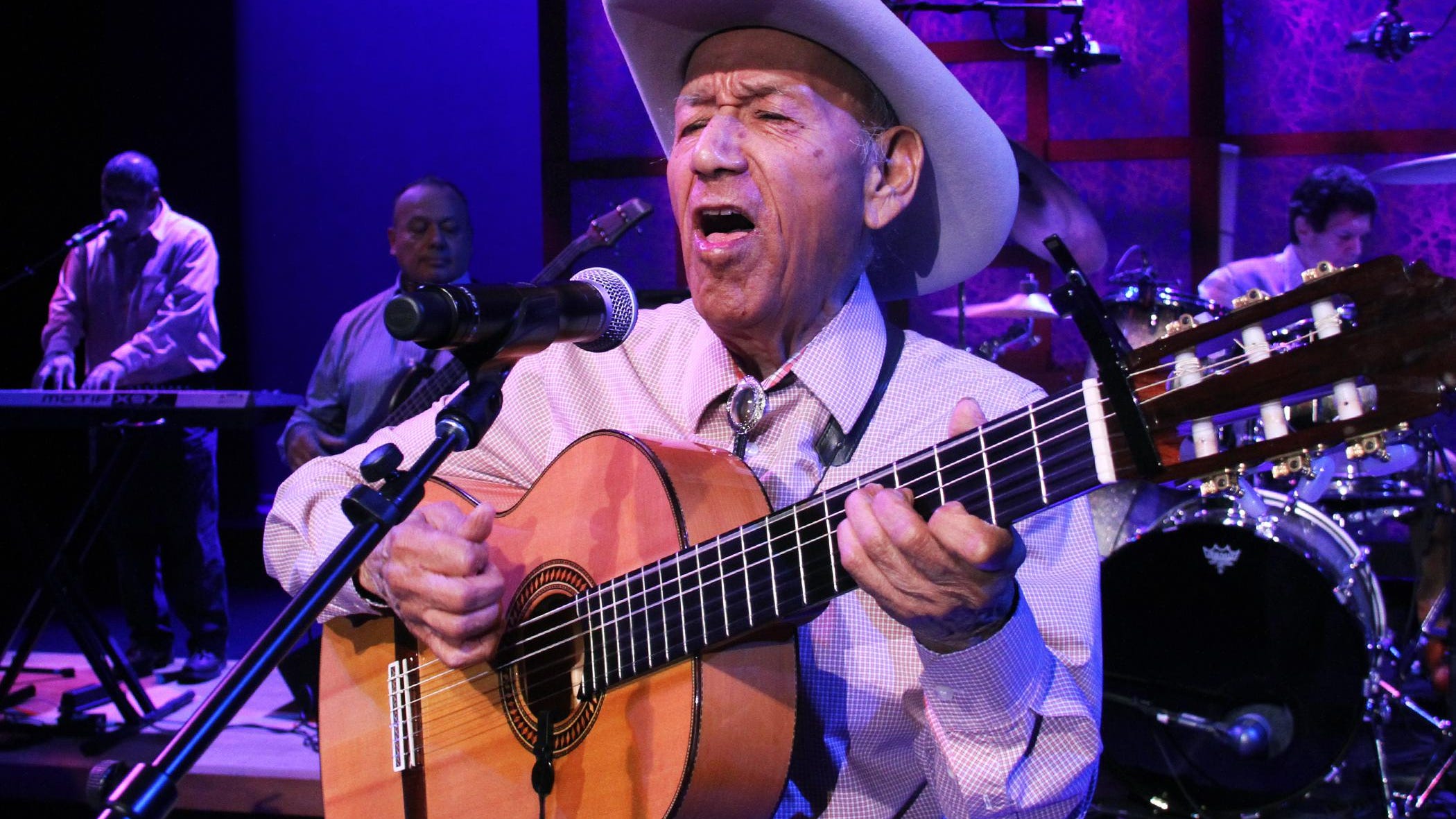 Manuel "Cowboy" Donley performs at the 2014 National Endowment for the Arts' National Heritage Fellowships Concert. The "Godfather of Tejano music" died at 92 on Sunday.