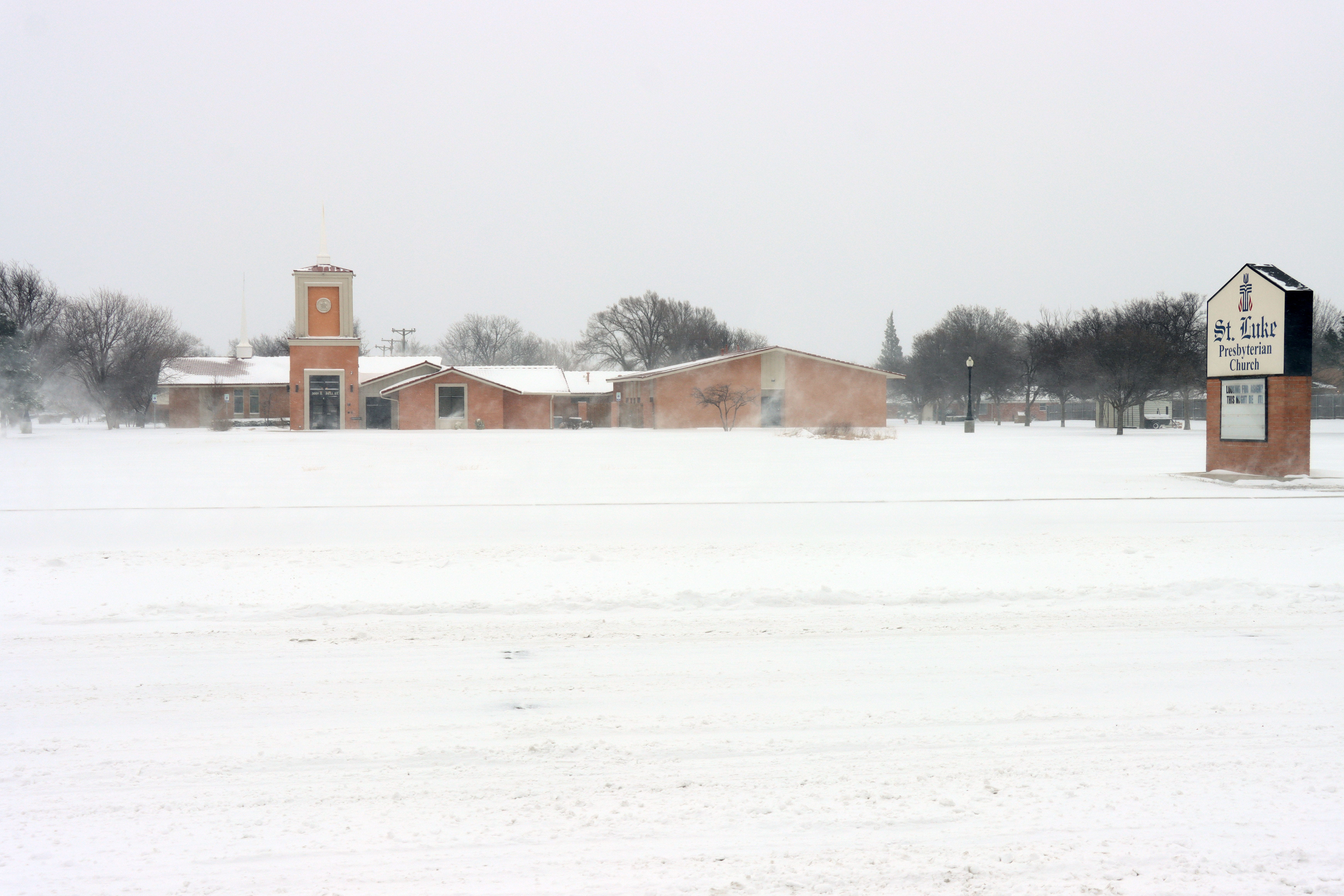 Some area churches close Sunday because of the weather during an arctic blast on Valentine's Day.
[Neil Starkey / For the Amarillo Globe-News]