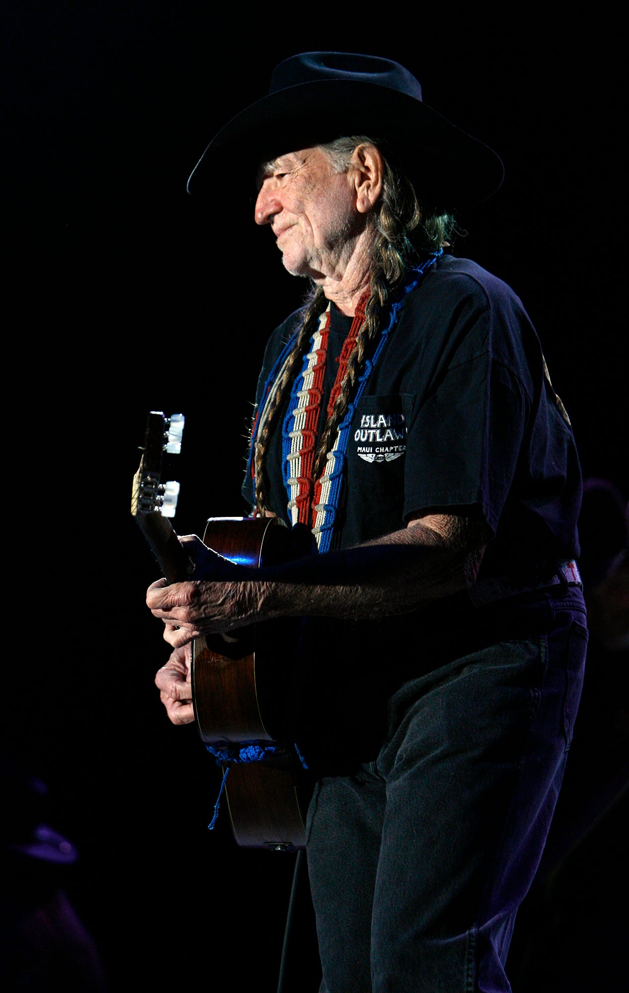 Willie Nelson performs at the final show at The Backyard on Sunday, October 26, 2008.