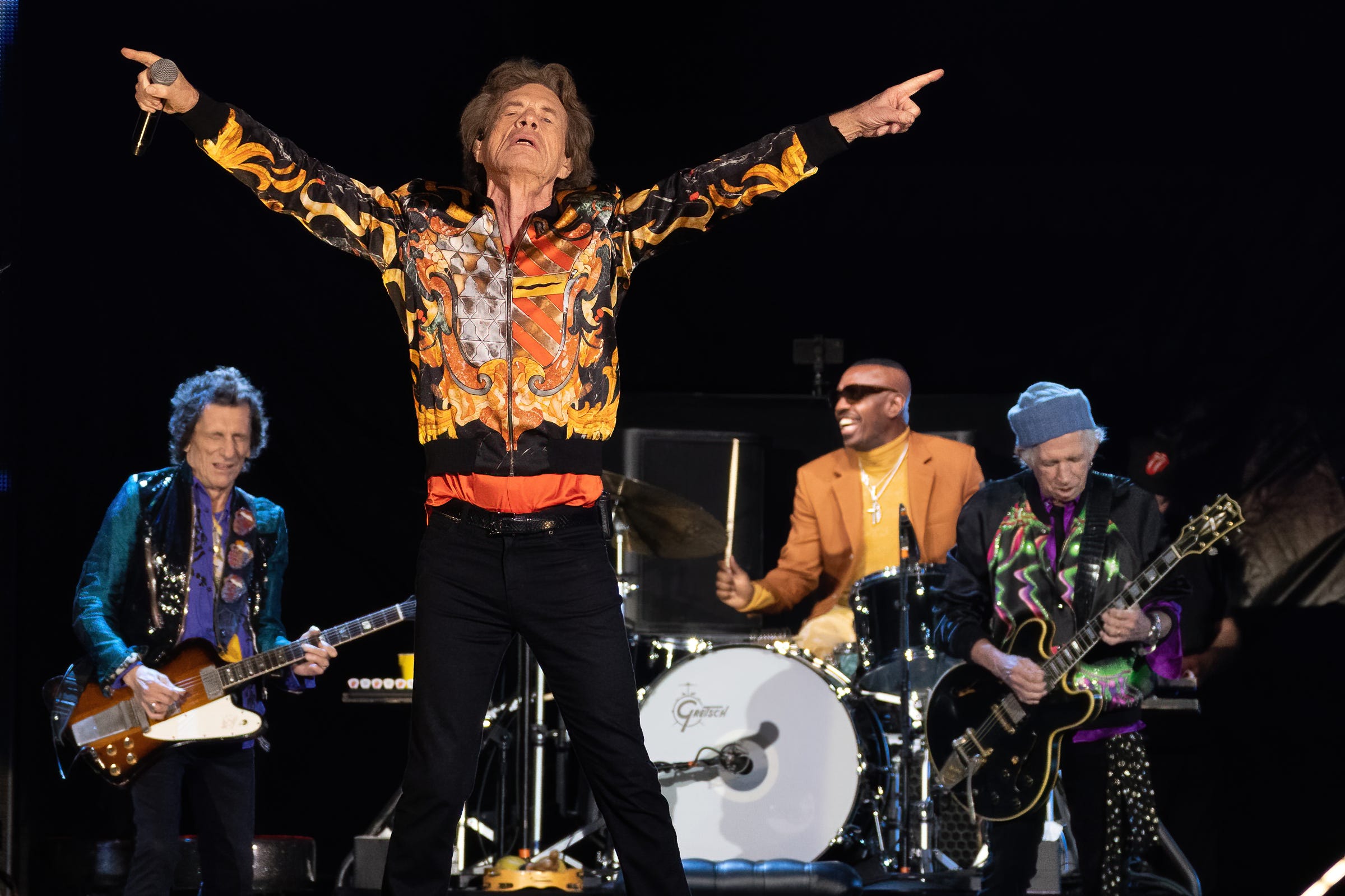 The Rolling Stones perform Saturday, Nov. 20, 2021, on their "No Filter Tour" on the Super Stage at Circuit of The Americas in Austin.
