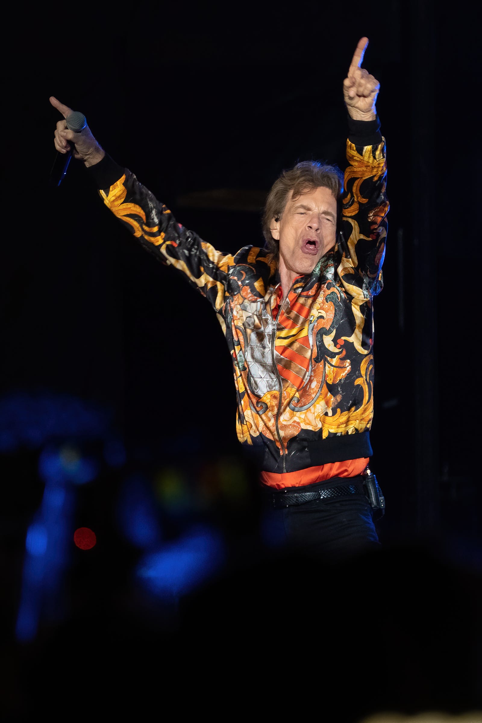 Mick Jagger of the Rolling Stones performs at Circuit of the Americas on Nov. 20, 2021, in Austin, Texas.