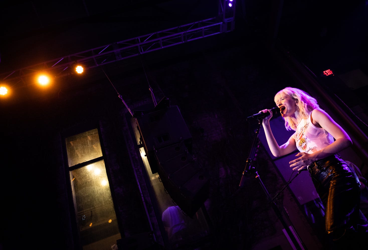 U.K. pop artist Maisie Peters performs at the SXSW British Music Embassy in the Cedar Street Courtyard, March 19, 2022.