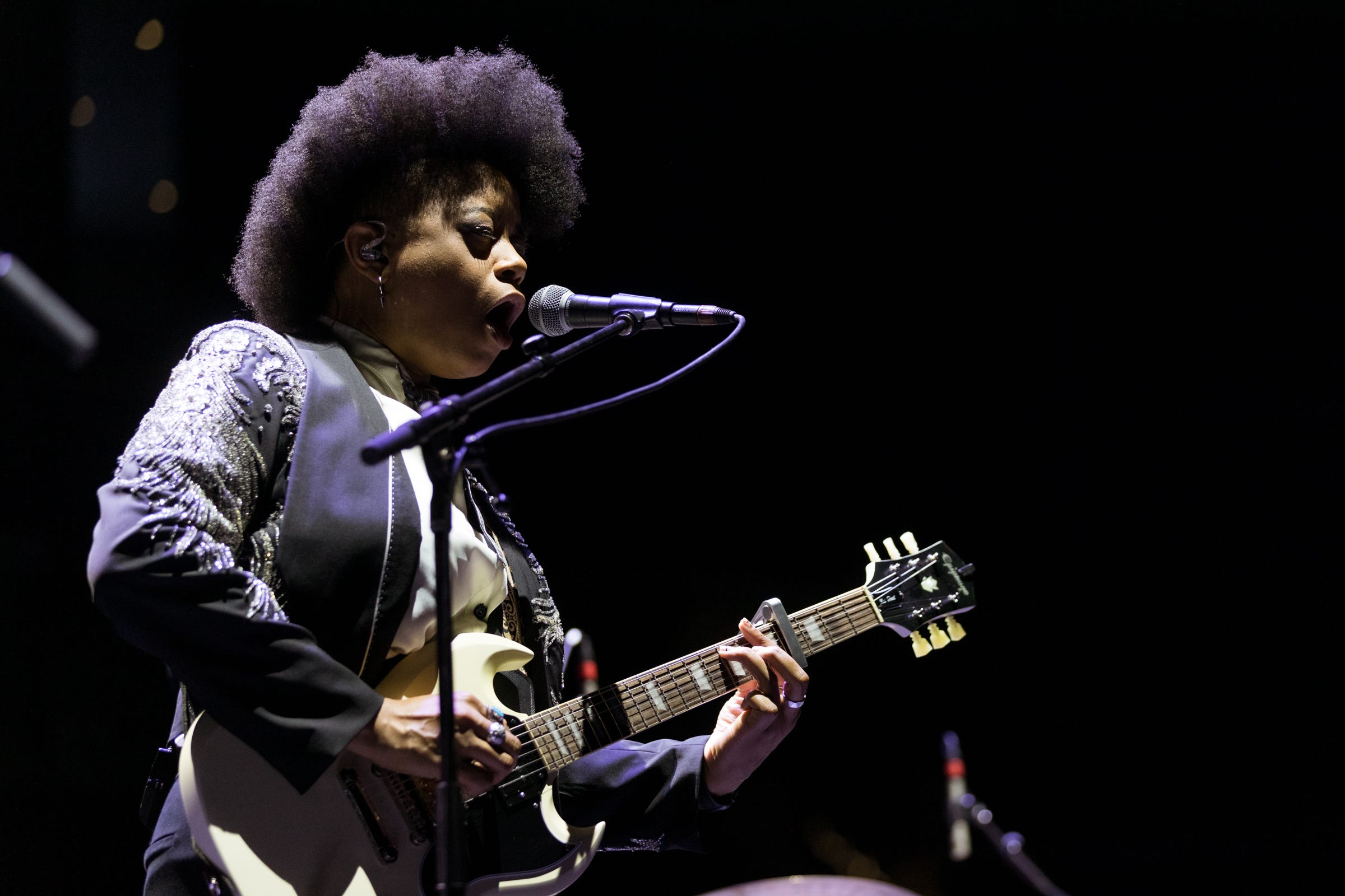 Amythyst Kiah opens for The Who at the Moody Center on Tuesday, May 3, 2022.